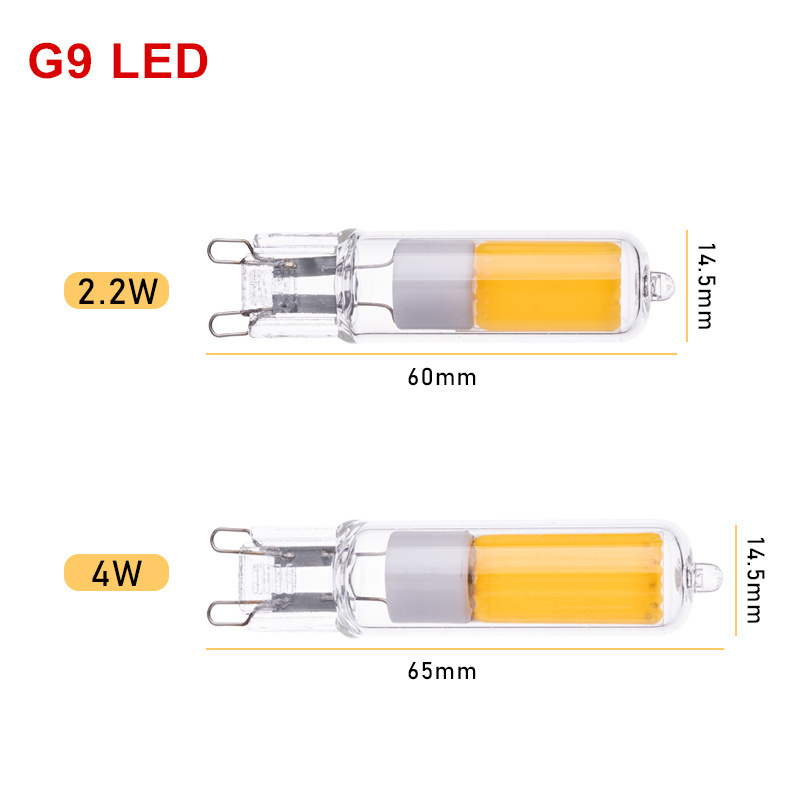 Energy Saving Hot Selling No Flicker SMD/COB G4 G9 Series High Lemen Efiiency Dimmable LED SMD Bulbs