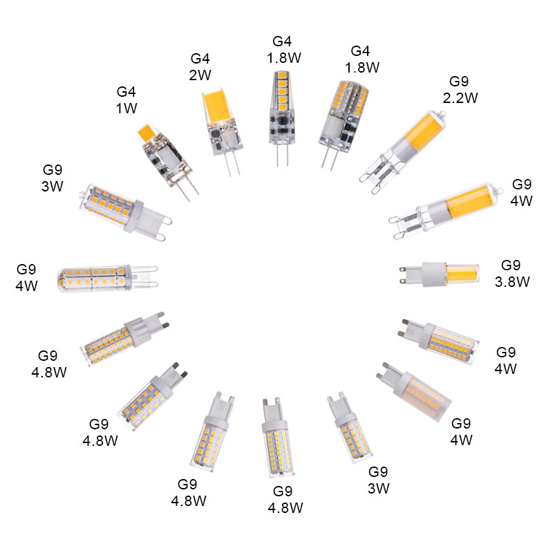 Energy Saving Hot Selling No Flicker SMD/COB G4 G9 Series High Lemen Efiiency Dimmable LED SMD Bulbs