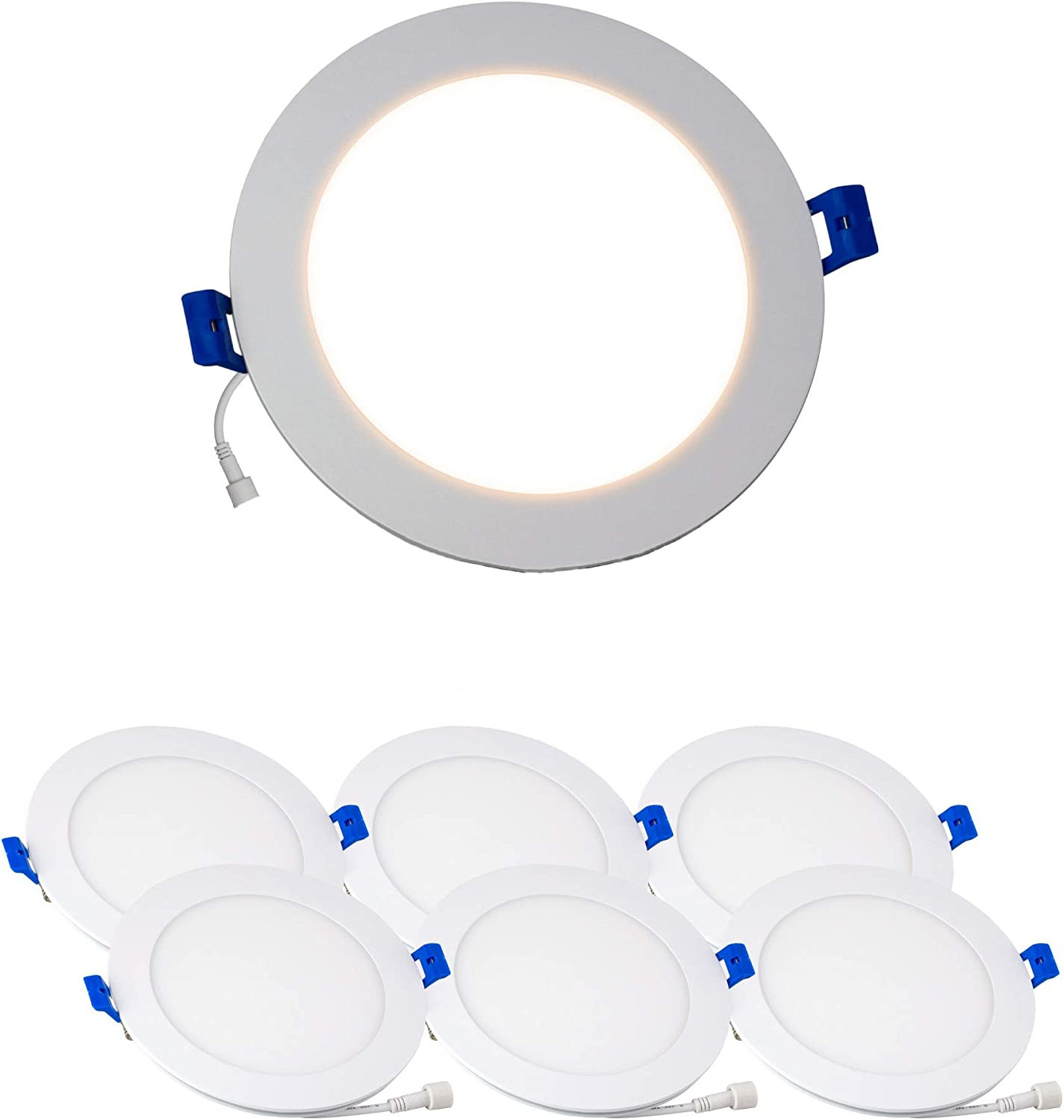 Backlit Emission Recessed Clips 3W 6W 9W 12W 24W 2.5 inch 4 inch 6 inch 8 inch LED Small Spring Panel Light