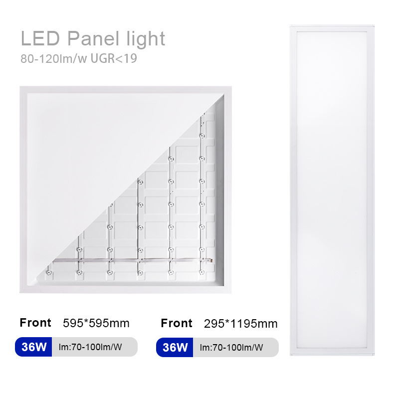 2x2 2 FT Edge Lit LED Panel Lights 40W (140W Equivalent) 4000LM 2700-6500K Recessed Drop Ceiling Lights for Indoor