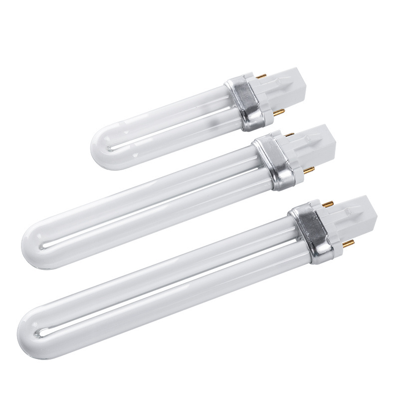 Industrial Commercial 230V 110V G23 GX23 2G7 PLS 5W 7W 9W 11W 13W 365nm Glass Tube UVA Nail Lighting Fluorescent Tube