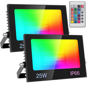 Alu Outdoor Waterproof RGB CCT Remote Control Color 10W 20W 30W 50W SMD2835 IP66 LED Flood Light