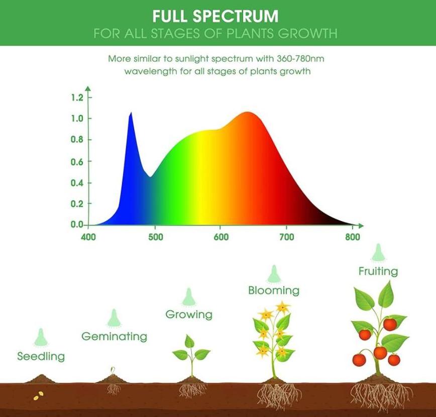 Greenhouse Hydroponic Indoor Plant E26 E27 10W 15W 18W 30W BR30 PAR38 Full Spectrum Plant Led Grow Light Bulb for Vegetable