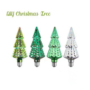 Christmas Tree 3D LED Night Light Bulb Colorful Decorative Lamp Filament Fireworks Ball Light for Party Holiday Festival Decor