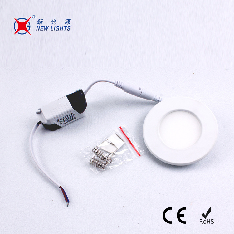 3W Round Recessed Installation Small Led Panel Light