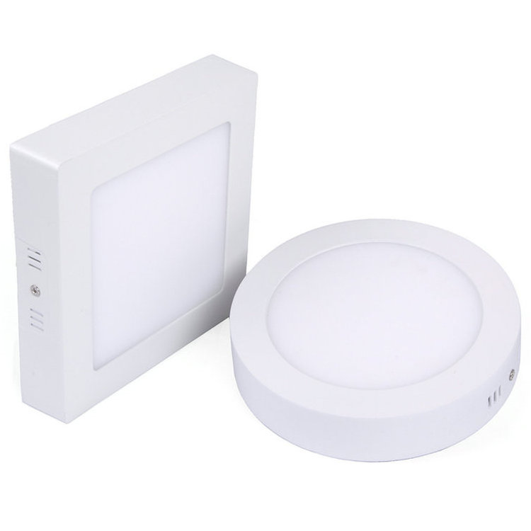 Indoor 6W 12W 18W 24W Round Square Silm and Surface SMD Small Led Ceiling Light Panel