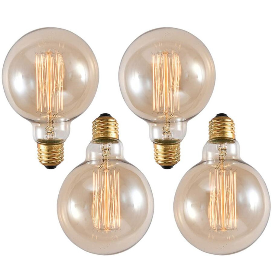 Factory Price E26 E27 G80 G95 G125 40W 60W Antique Vintage Squirrel Cage Dimmable Incandescent Edison Indoor Lights