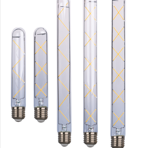 China Supplier T30 4W 6W 8W 10W 12W E27/B22 220V Glass COB Led Tubular Filament Bulb