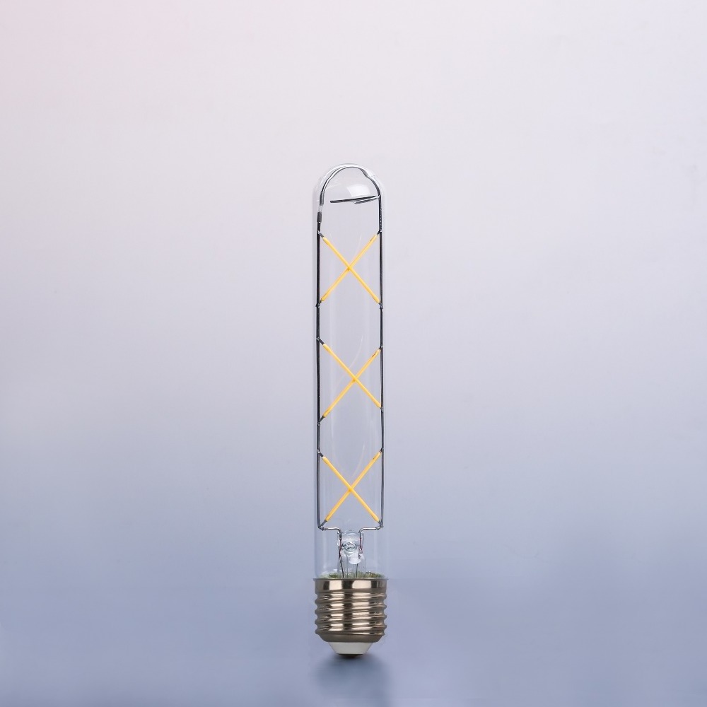 China Supplier T30 4W 6W 8W 10W 12W E27/B22 220V Glass COB Led Tubular Filament Bulb