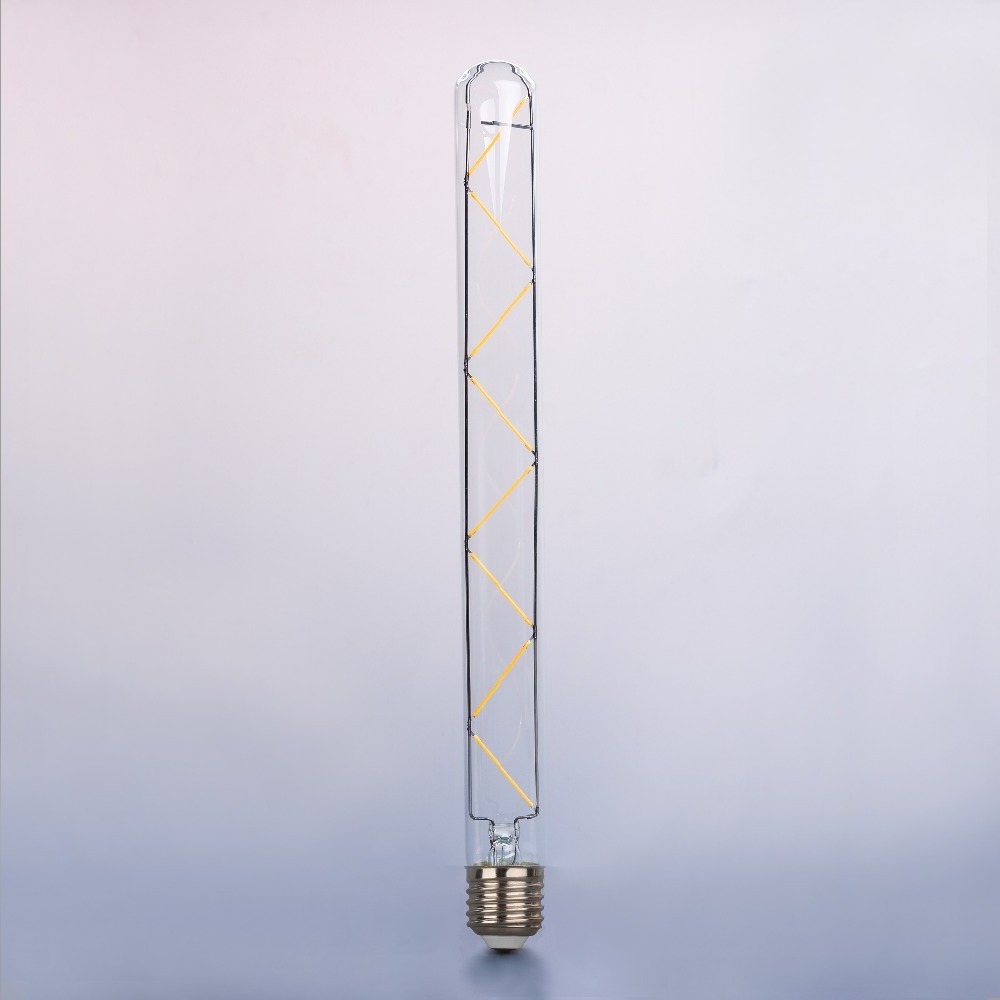 China Supplier T30 4W 6W 8W 10W 12W E27/B22 220V Glass COB Led Tubular Filament Bulb