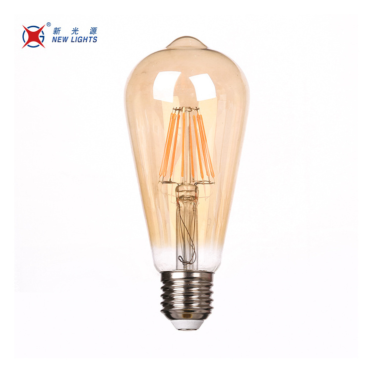 China Manufacturer 2W 4W 6W 8W 10W 12W C35 A60 ST64 G95 G125 ST64 T45 Dimmable Led Filament Bulb