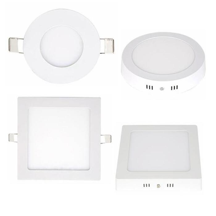 Indoor Round Square Flush Recessed Surface Mounting Panel Down Lights Modern Design 3W 6W 9W 12W 18W 24W 30W Led Ceiling Light