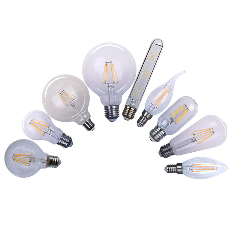 Candle Light 2W 4W 5W E12 E14 B22 E26 E27 Dimmable C35 LED Filament Bulb Candelabra LED Bulbs with Fixture