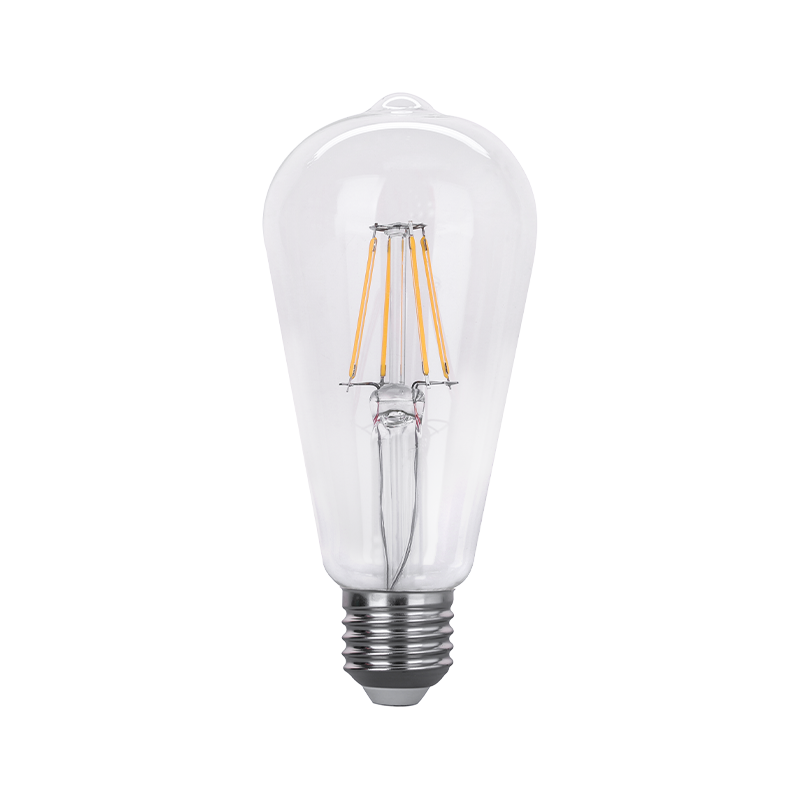 Free Sample Retro bulb Edison ST64 4W 6W 8W 10W filament lamp support can sky light  E12 E14 E26 E27 lamp head 120V-23V