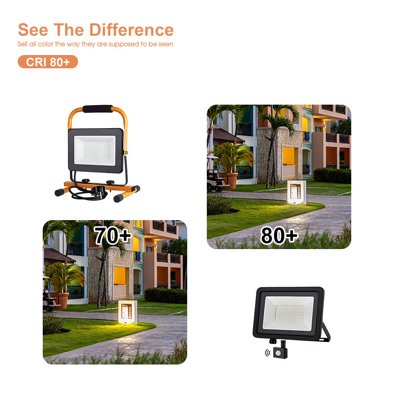 RGB CCT LED Flood Lights 10W-100W Outdoor Bluetooth Smart RGB Floodlight APP Control for Outdoor