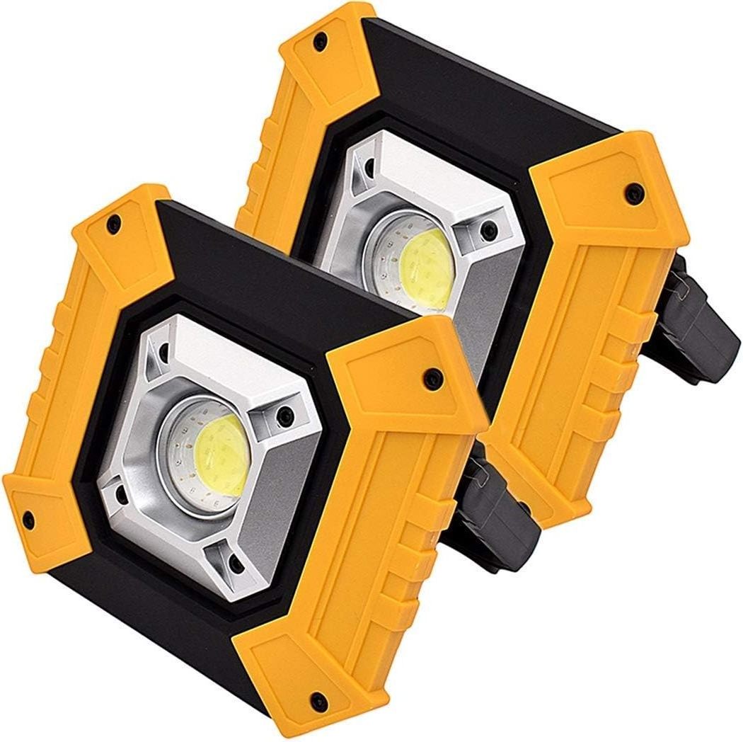 Hot Sale Warm Cold White Dimmable Super Bright Durable PC ABS Portable LED Battery Clamp Work Light for Car Repairing