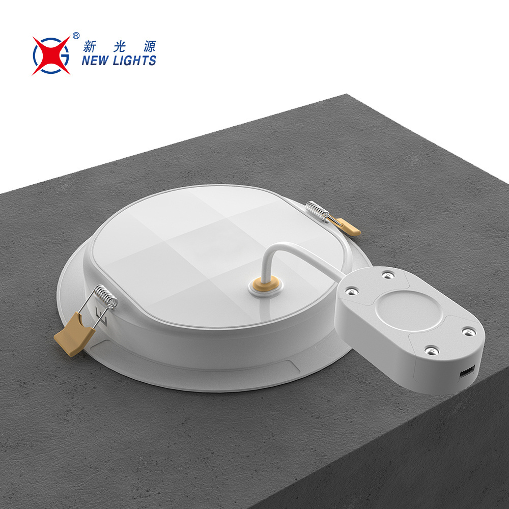 Round LED Small Panel Light Back Emission Recessed 5W 9W 12W 24W Plastic 2.5 inch 4 inch 6 inch 8 inch