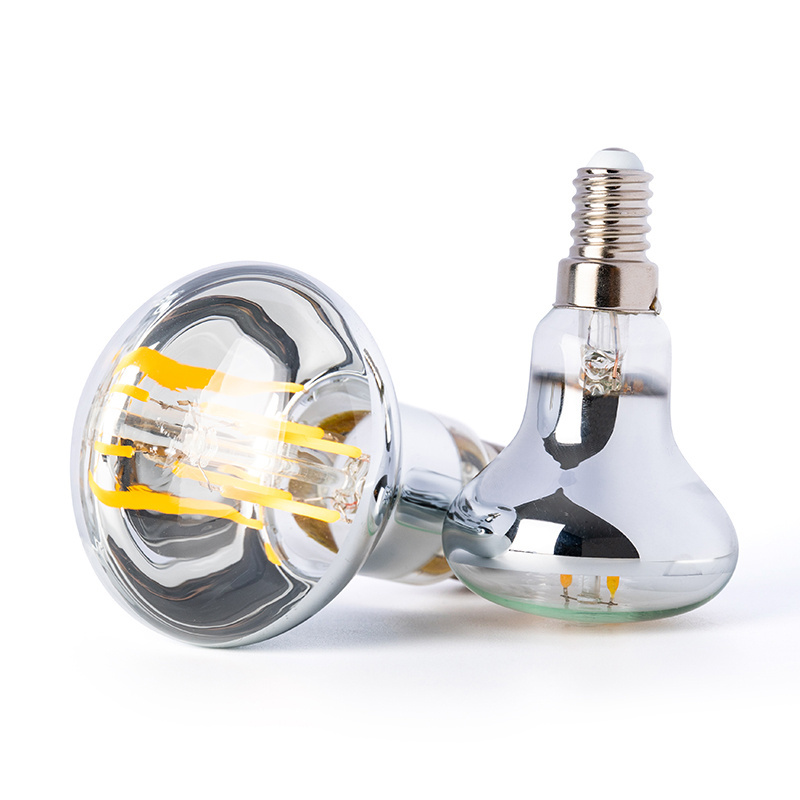 high quality R50/R16 R80/R25 R63/R20 filament bulb E12 E14 E26 E27 B22 4W 6W RA80 factory price R series LED Filament bulb