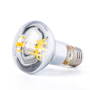 2 Years Warranty R50/R16 R80/R25 R63/R20 Led Filament Bulb 4W 6W RA80 factory price E12 E14 E26 E27 B22 glass Fluorescent Light