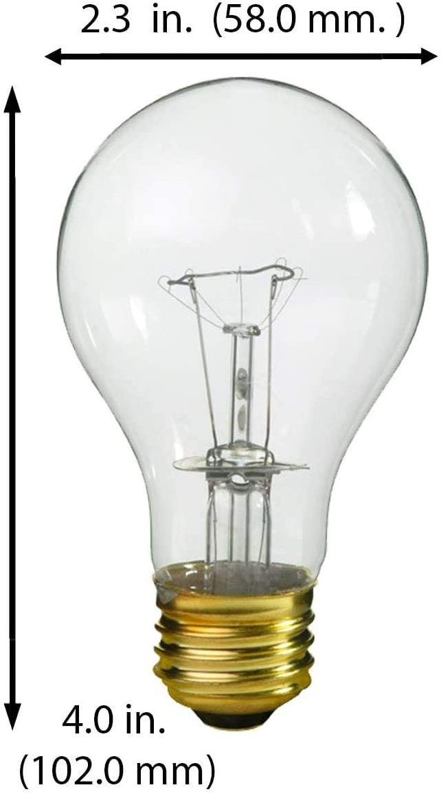 Antique Tungsten Shell Glass Power Brass Lamp Light Bulb E27 Clear Vintage A60 A19 60W 100W Edison Filament Incandescent Bulb