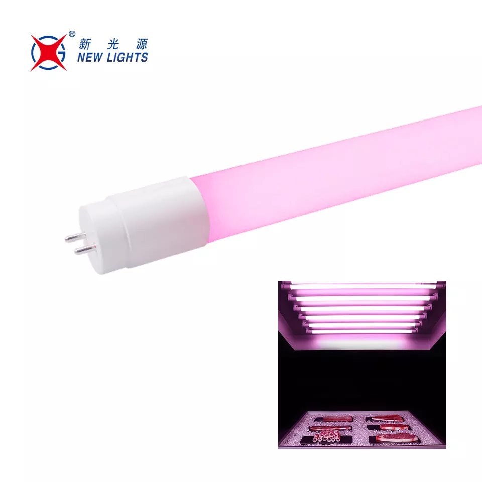 Market Shop LED Light Pink LED Tube 60cm 1200mm 10W 18W T8 LED Fresh Meat Food Tube Lighting