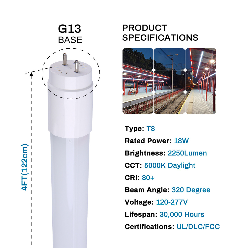 New ERP CE TUV 4ft 1200mm 1500mm 18w 20w G13 fluorescent tubes glass T5 T8 F18T8 F24T8 LED Tube LED Tube Light Linear Light