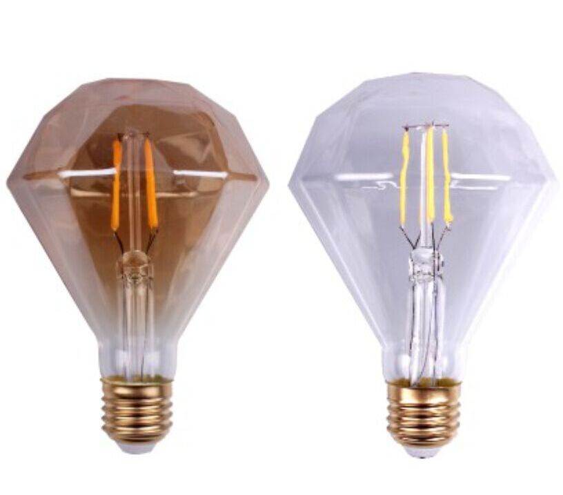 Different Shape E27 4W  Warm White Filament Bulb Diamond-Shape Pumpkin Star Vintage LED Edison Bulb