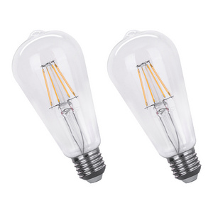 Factory Price Warm White 2700K ST58 ST64 6W 8W 10W Decorative Antique E26 Base Dimmable  LED Vintage Edison Bulbs