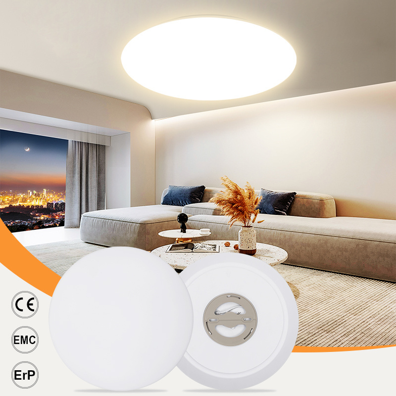 Pass EMC Adjustable Color Temperature 3000K-6500K PP Cover 280mm 480mm Surface Mounted 12W 18W 28W 45W Indoor Lighting Ceiling