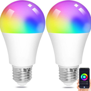 Brightness Dimming RGB 16 Million Colors Change App Controller E26 E14 Base WIFI Bulb A60 A70 19W 12W 15W Smart Bulb Led Light