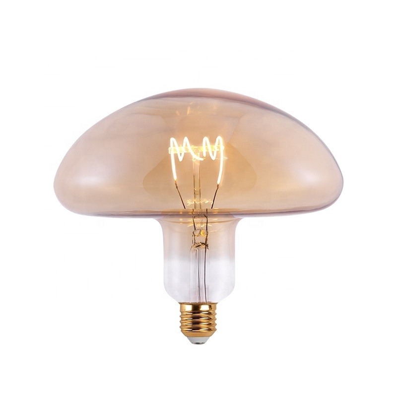 Factory Price Smoke Glass LED Edison Bulb 4W 6W 8W BT180 E27 E40 Large Huge Oversize Filament Bulb Light