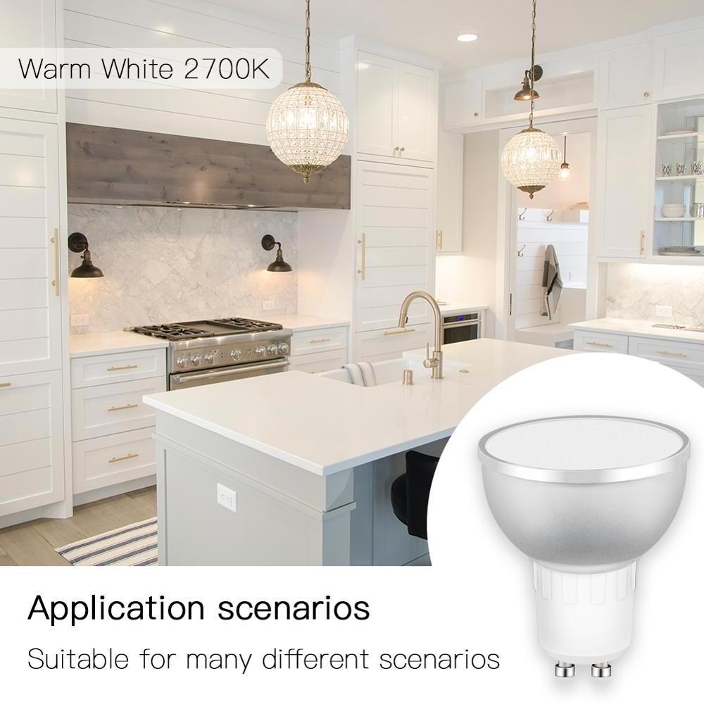 Remote Controlled GU10 base 5w smart bulb alexa, indoor wifi smart led bulb with tuya solution