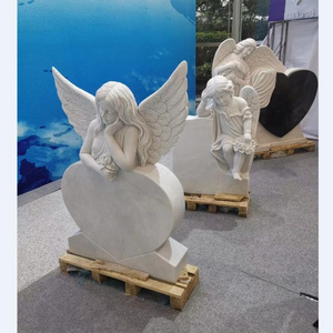 life size weeping angel marble statues headstone