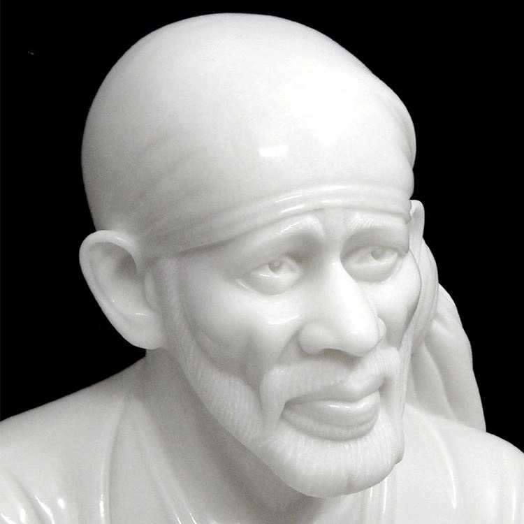 china marble sai baba statue