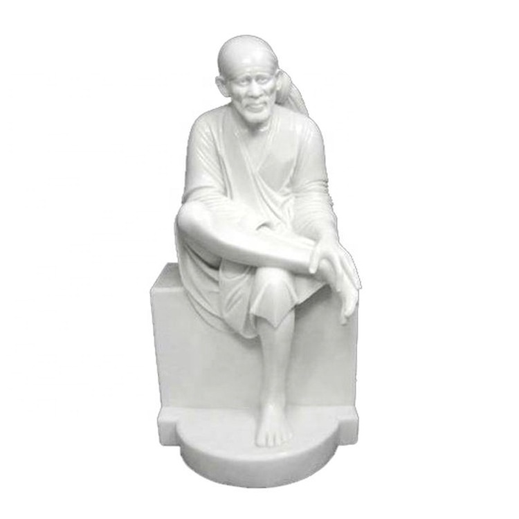 china marble sai baba statue