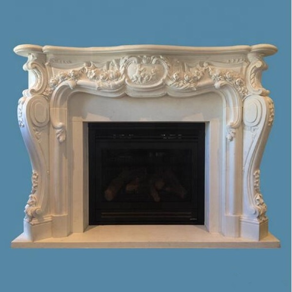 China Carved Marble Fireplace Surround Mantel Mantle