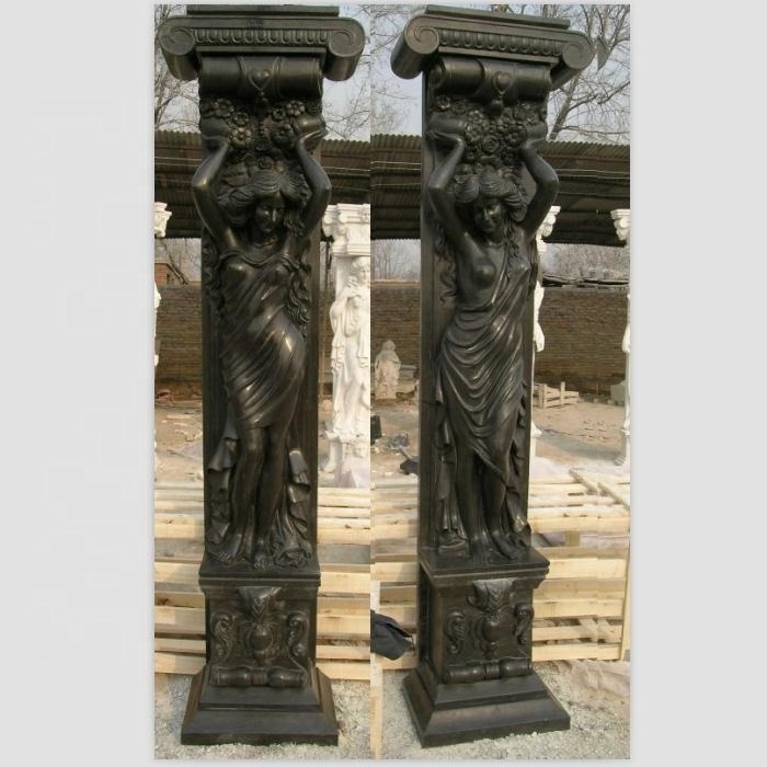 Interior Roman Marble Stone Pillars Columns