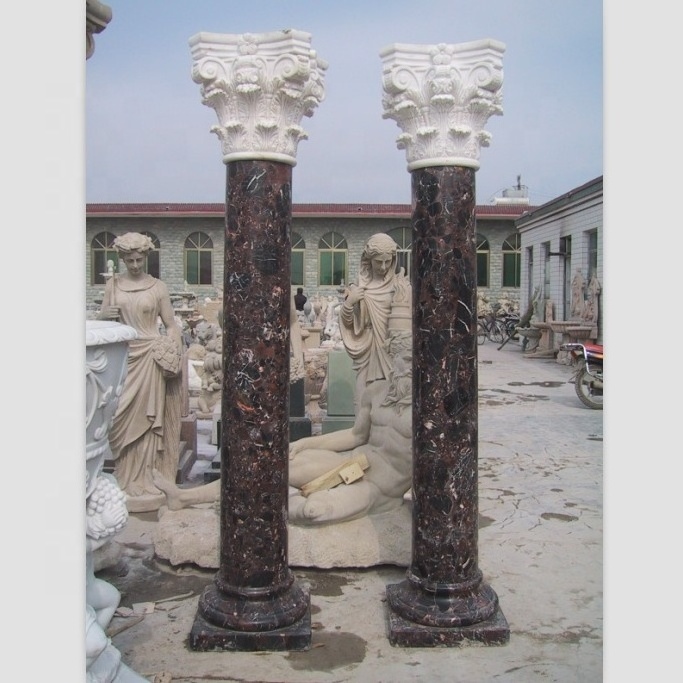 Interior Roman Marble Stone Pillars Columns