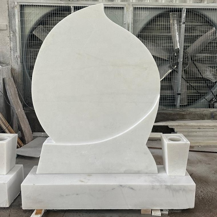 hand carved natural marble tombstones and monuments