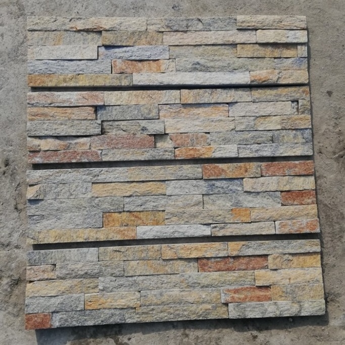 Decorative Natural White Stack Stone Wall Cladding Siding Panels Price