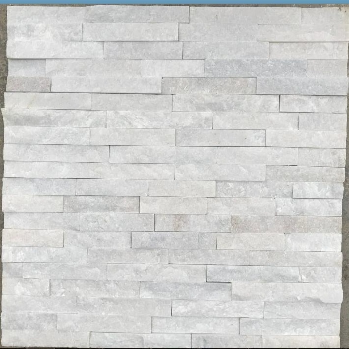 Decorative Natural White Stack Stone Wall Cladding Siding Panels Price