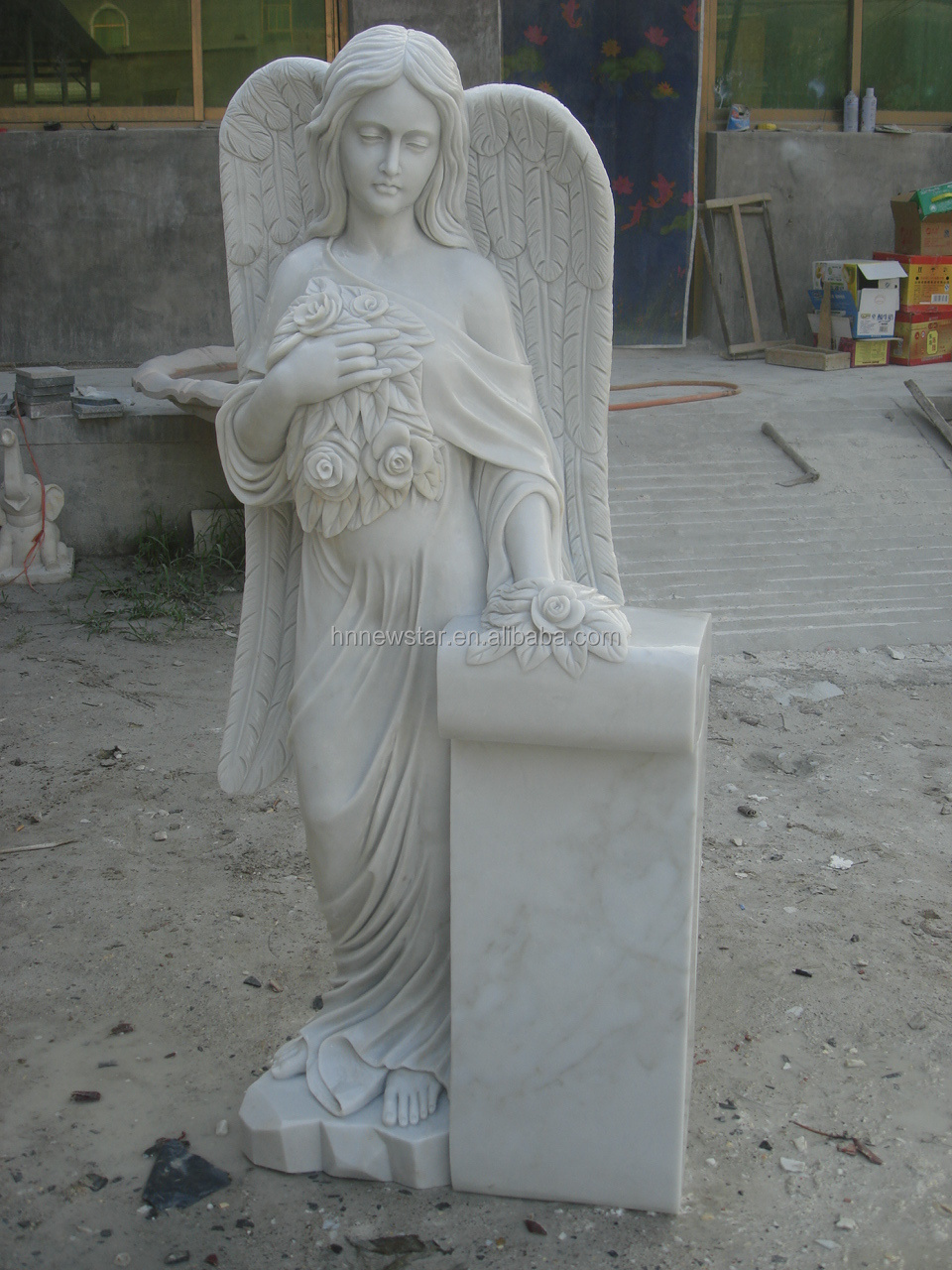 marble weeping heart angels monuments headstone memorial tombstone gravestone