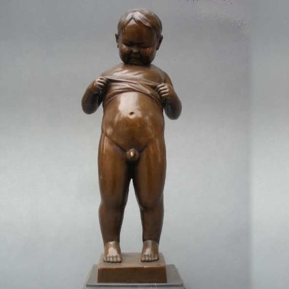 large life size bronze naked boy human figure statues sculpture for sale