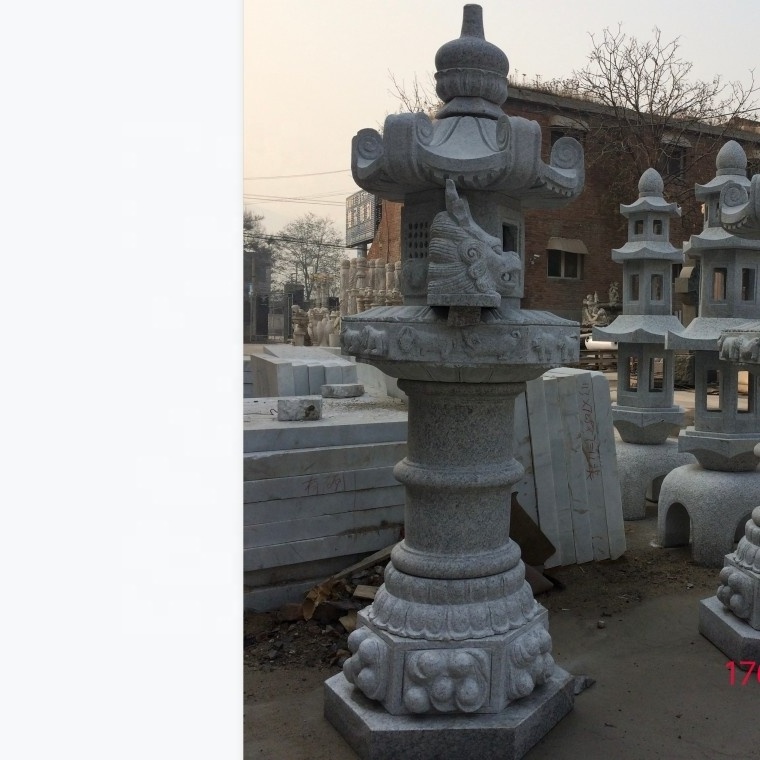 japanese style outdoor granite garden stone lanterns