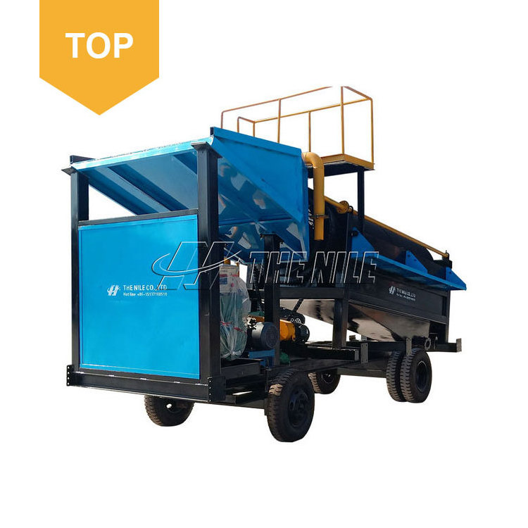 Mobile mining equipment  High Efficiency Portable Gold Sluice Box/Gold Mining Machinery /Gold Washing Plant For Sale