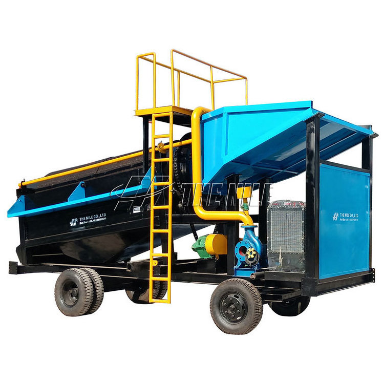 Gold Washing Plant Africa Popular Small Portable Gold Mine Separating Plant Machine 200 tph Alluvial Gold Trommel Washing Plant