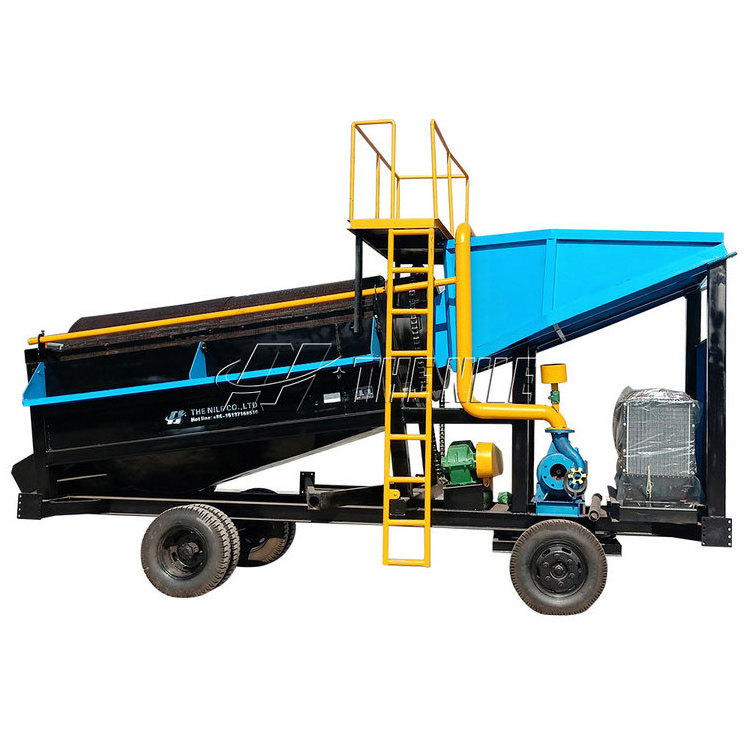 Mobile Gold Wash Plant Mobile Drum Trommel Screen Gold Washing Plant For Ore Selection