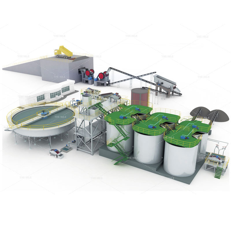 Newest Gold CIL CIP Leaching Plant Rock Gold Processing Plant Production Line