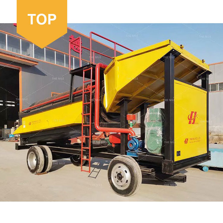 China Factory Supply Factory in Stock Gold Washe Sluice Concentrator Gold Panning Trommel Screen Small Scale Gold Mining Machine