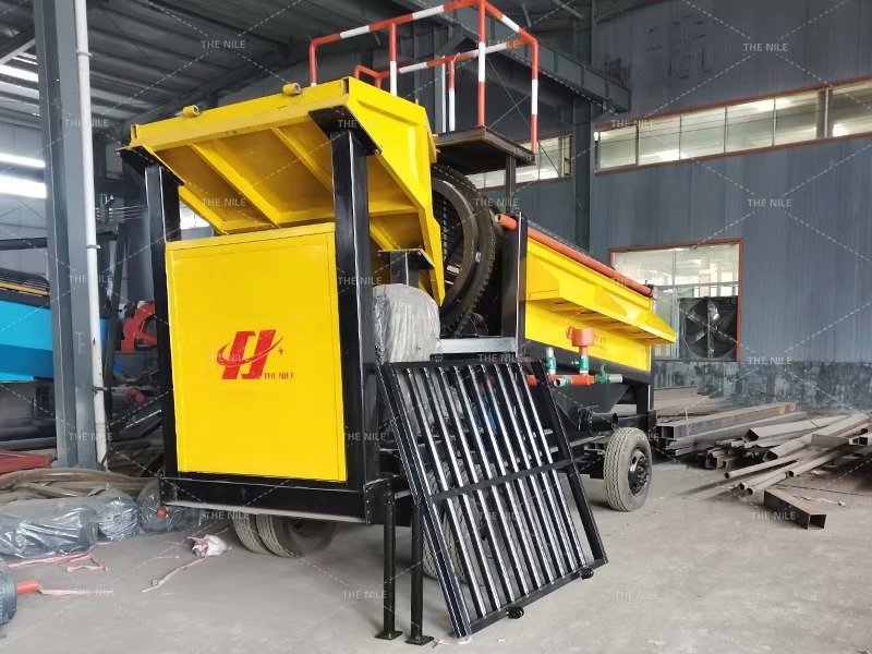 Mobile mining equipment  High Efficiency Portable Gold Sluice Box/Gold Mining Machinery /Gold Washing Plant For Sale